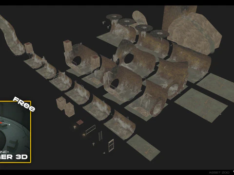 London Sewer Pack 3D Model