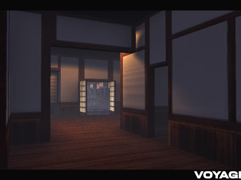 Retro Style Japanese Street 3D Модель