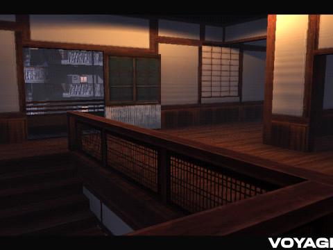 Retro Style Japanese Street 3D Модель