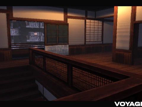 Retro Style Japanese Street 3D Model
