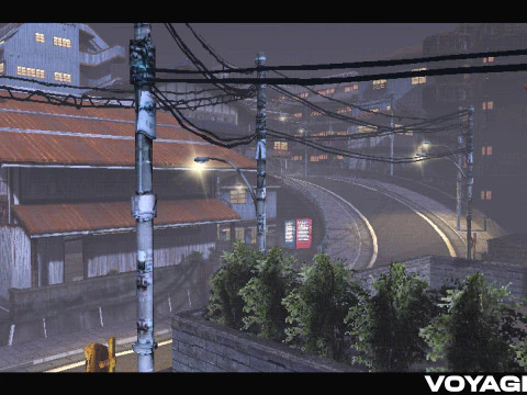 Retro Style Japanese Street 3D Model