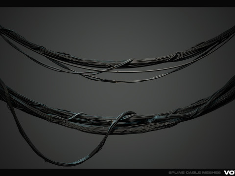 Spline Cable Kit Vol01 Modelo 3D