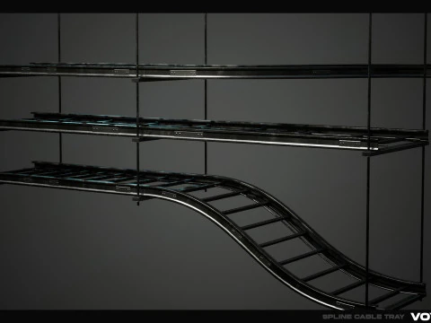 Spline-Kabelsatz Vol01 3D Modell