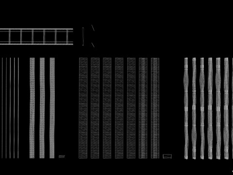 Spline Cable Kit Vol01 Modelo 3D