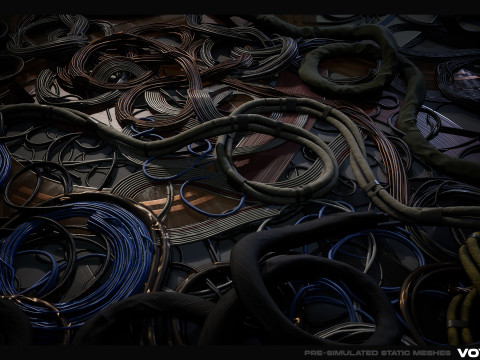 Spline Cable Kit Vol01 Modelo 3D