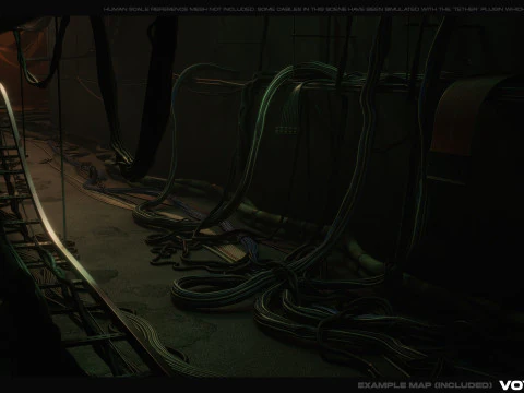 Spline-Kabelsatz Vol01 3D Modell