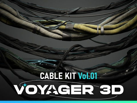 Spline Cable Kit Vol01 Modelo 3D