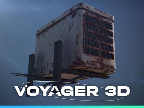 Rusty Air Conditioner 3Dモデル