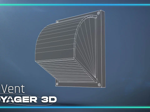 Small Wall Mounted Air Vent 3D Model