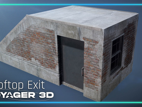 Rooftop Stairwell Exit 3Dモデル
