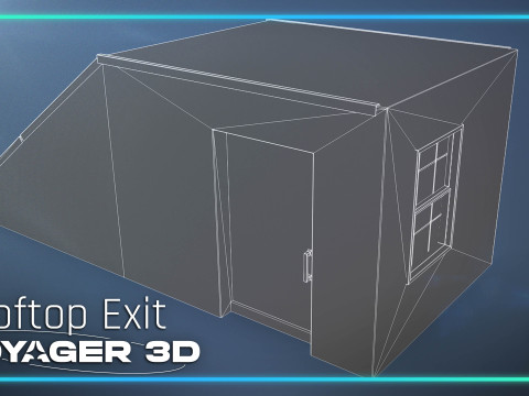 Rooftop Stairwell Exit 3Dモデル