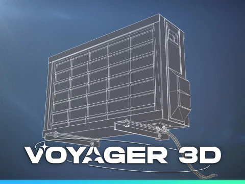 Rusty Old Wall Attached Air Conditioner 3D Model