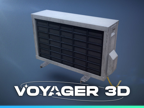 Wall Attached Air Conditioner 3D मॉडल