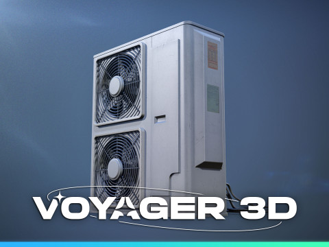 Rooftop Industrial Air Conditioner 3D मॉडल
