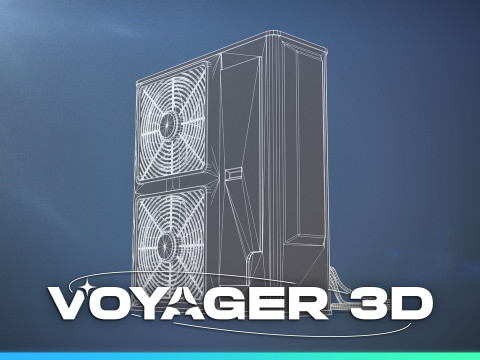 Rooftop Industrial Air Conditioner Modèle 3D
