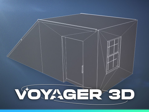 Rooftop Stairwell Exit 3D Model