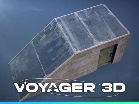 Rooftop Stairwell Exit 3D Model