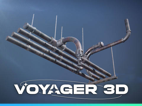 Ceiling Piping Cluster 3D-Modell