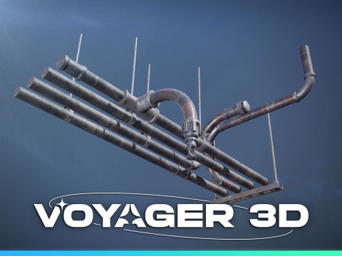 Conjunto de tubula&ccedil;&atilde;o de teto Modelo 3D