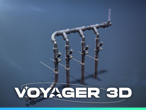 Cluster of Pipes 3Dモデル