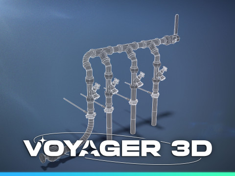 Cluster of Pipes 3D Модель