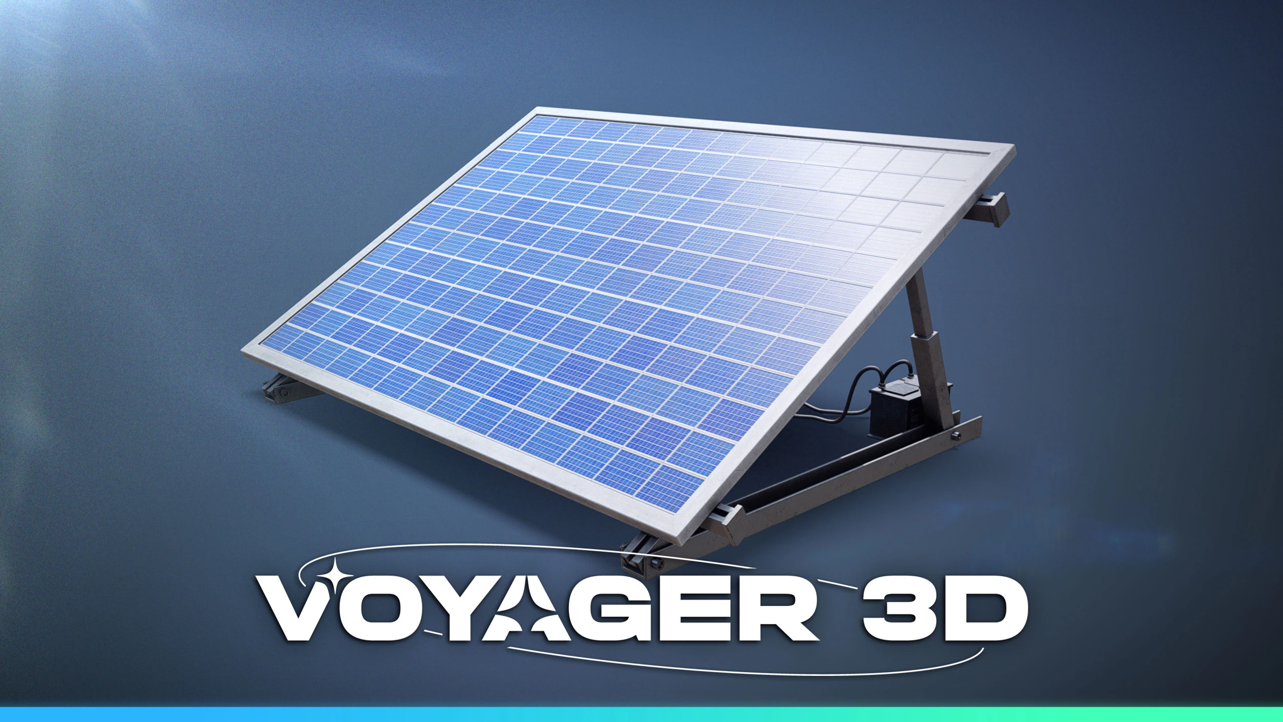 Solar Panel 3D Model .c4d .max .obj .3ds .fbx .stl .blend 