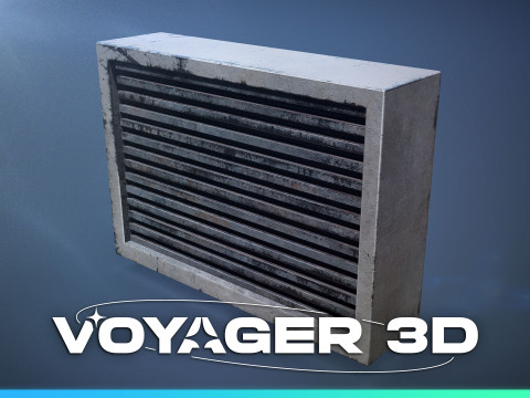 Small Wall Mounted Air Vent 3Dモデル