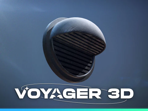 Small Wall Mounted Air Vent 3D Model