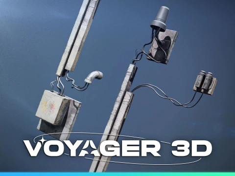 電気壁アドオン 3Dモデル