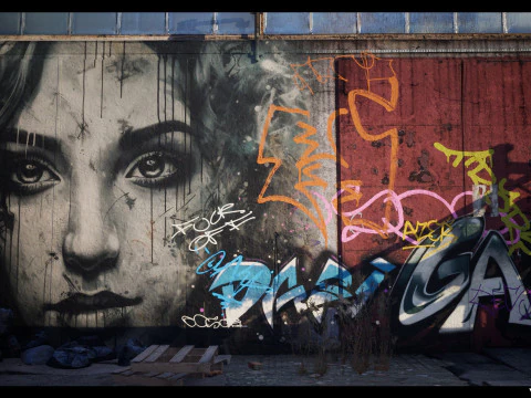 Graffiti Pack Vol 01 CG Textures