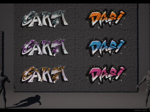 Graffiti Pack Vol 01 CG Textures