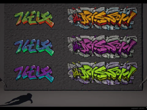 Graffiti Pack Vol 01 CG Textures
