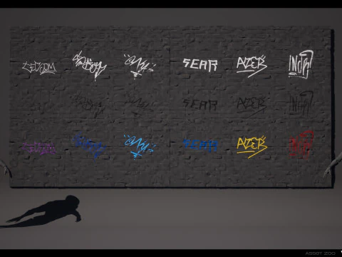 Graffiti Pack Vol 01 CG Textures