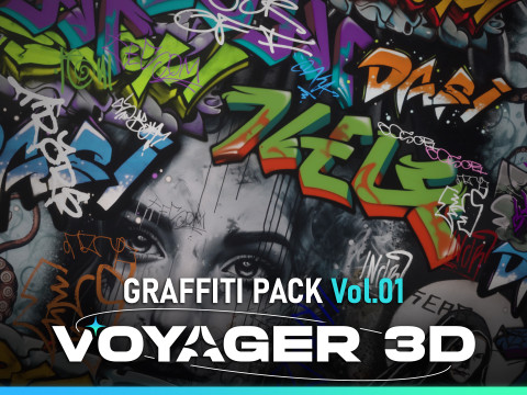 Graffiti Pack Vol 01 CG टेक्स्चर्स