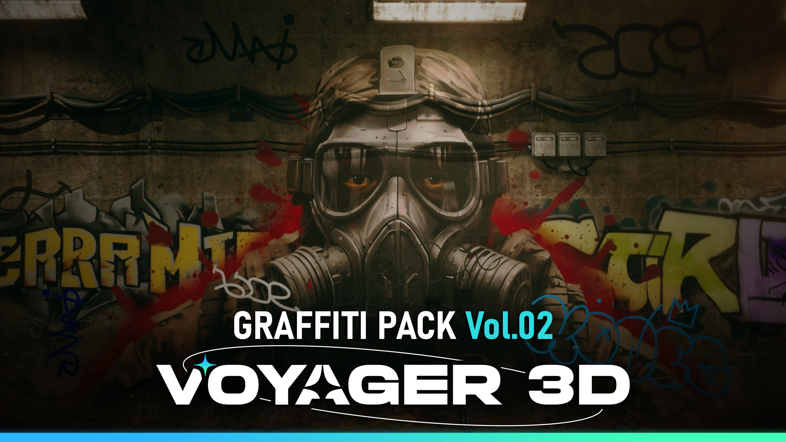 Graffiti Pack Vol 02 CG Textures .c4d .max .obj .3ds .fbx .stl .blend 