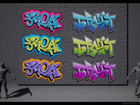 Graffiti Pack Vol 02 CG Textures