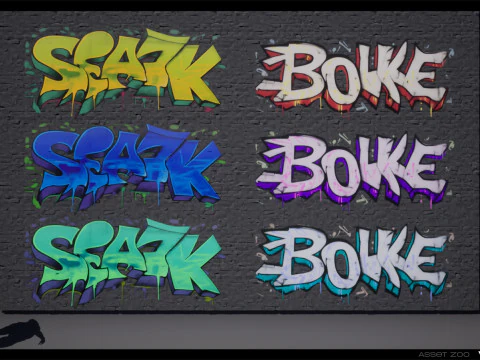 Graffiti Pack Vol 02 CG Textures