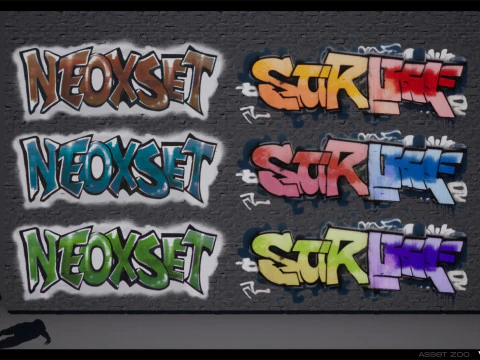 Graffiti Pack Vol 02 CG Textures