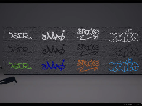 Graffiti Pack Vol 02 CG Textures
