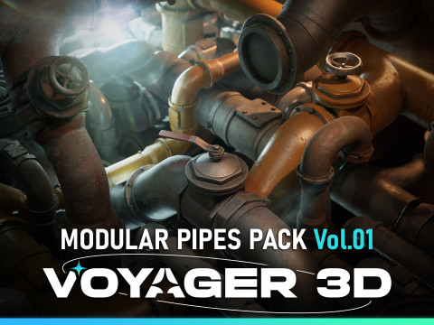 Modular Pipes Pack Vol 01 Modelo 3D