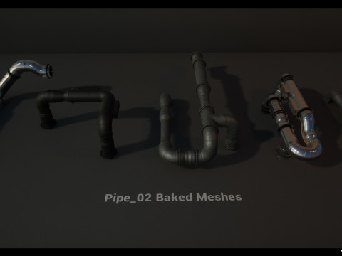 Modular Pipes Pack Vol 01 Modèle 3D