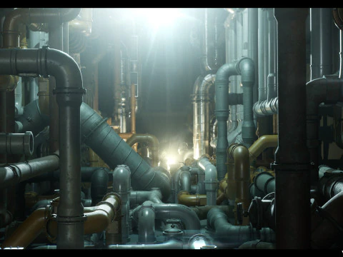 Modular Pipes Pack Vol 01 3D Model