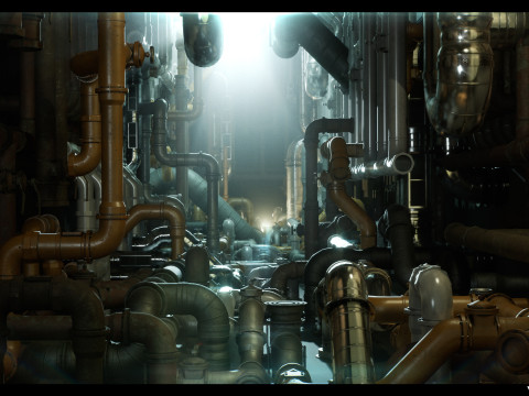 Modular Pipes Pack Vol 01 Modèle 3D