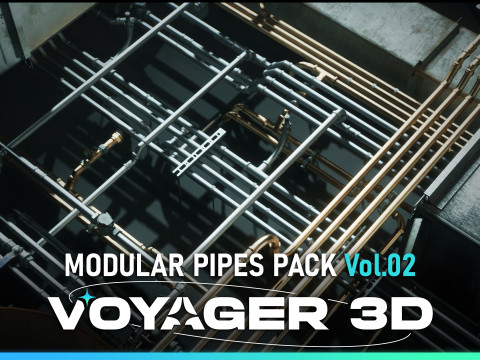 Modular Pipes Pack Vol 02 3D मॉडल