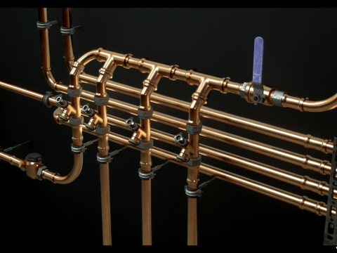 Modular Pipes Pack Vol 02 Modello 3D