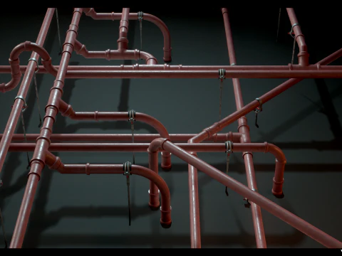 Modular Pipes Pack Vol 02 3D Model