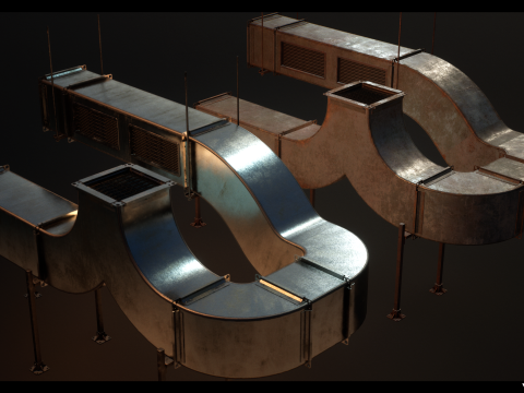 Modular Pipes Pack Vol 02 Modello 3D