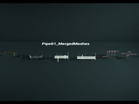 Modular Pipes Pack Vol 02 Modello 3D