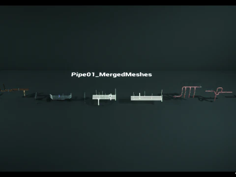 Modular Pipes Pack Vol 02 3D Model