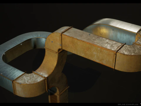 Modular Pipes Pack Vol 02 3D Model